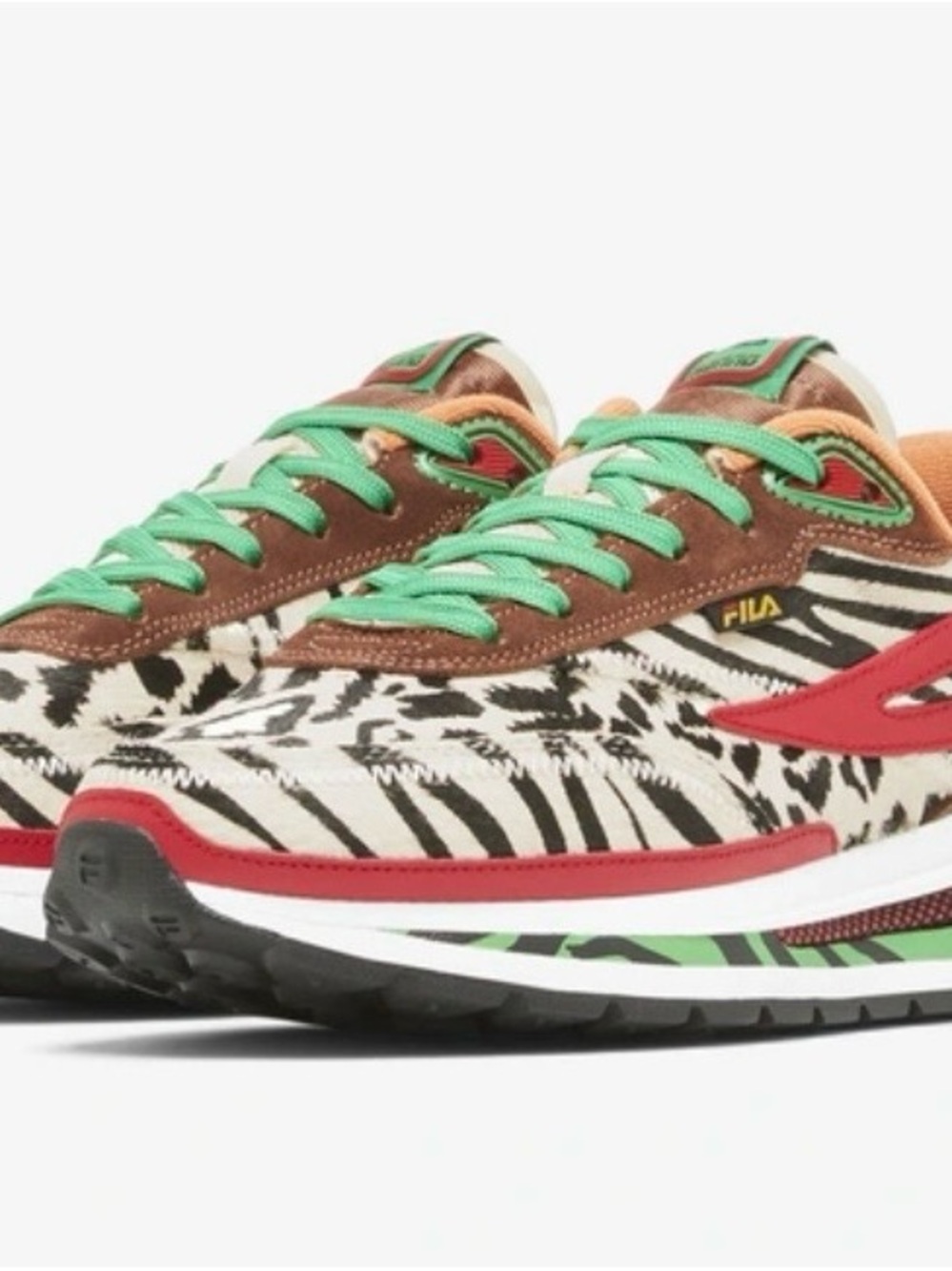 New with box Fila Womens Renno Zero Animal Print Sneakers